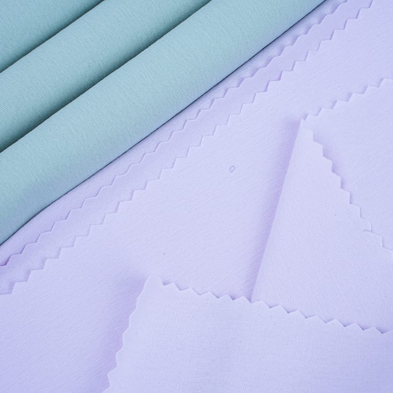 Moisture-wicking polyester fabric showing capillary action moisture transport